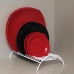Suporte Para Pratos A&ccedil;o Branco - Comporta de 15 a 17 Pratos