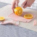 Kit Cortar e Descascar Frutas e Legumes 3 Pe&ccedil;as Faca Descascador Tabua Corte 