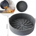 Forma p/ Air Fryer, Fritadeiras El&eacute;tricas em Silicone Redonda Grande 22cm 