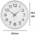 Relógio de Parede Prata 19,5cm Redondo - Decoração Moderna de Luxo