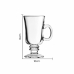 Xícaras para Cappuccino Vidro 230ml - Kit 3 Peças- Ideal para Máquinas de Café