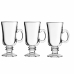 X&iacute;caras para Cappuccino Vidro 230ml - Kit 3 Pe&ccedil;as- Ideal para M&aacute;quinas de Caf&eacute;