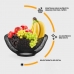 Fruteira aramada moderna - black - frutas - decoração - 30cm