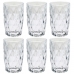 Jogo de Copo de Vidro Diamond Alto 350ml 6 unidades