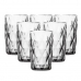 Jogo de Copo de Vidro Diamond Alto 350ml 6 unidades