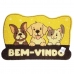 Capacho Divertido para Porta 38x58cm (Vinil) - Bichinhos, Cachorros