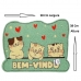 Capacho Divertido para Porta 38x58cm (Vinil) - Bichinhos - Gatos