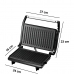 Mini Grill El&eacute;trico de Inox 750W | Sanduicheira e Grelhador 110V