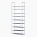 Sapateira Vertical com 9 Prateleiras - Estrutura em Aço e Plástico - 158 cm x 60 cm x 30 cm - Branca
