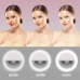 Luz de Selfie Recarregável 9 cm com Clipe para Celular e 3 Modos de Iluminação
