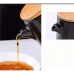 Kit Galheteiro Gourmet Cerâmica Black & Bambu: Elegância e Organização para sua Mesa