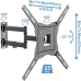 Suporte TV Parede Triarticulado 400x400 Ajuste Inclina&ccedil;&atilde;o 90&deg; Extens&atilde;o 5-42cm