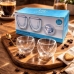 Set com 2 Copos Cafe Vidro Borossilicato Resistente Anticalorico Design Cora&ccedil;&atilde;o 90ml