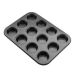 Forma Pão Queijo, Cupcake, Ovos de Forno/Omeletes, Antiaderente 12 Cavidades Aço Carbono