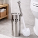 Escova Sanit&aacute;ria Inox Com Suporte - Escova Vaso Sanit&aacute;rio Banheiro Limpeza Vaso