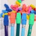 Borracha Ponteira Escolar Colorida Kit 48 Unidades Para Lápis Pote Macia