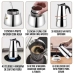Cafeteira Italiana Moka Inox 6 Xicaras 300ml Preparo Cafe Forte Resistente Fogao Inducao