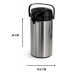Garrafa T&eacute;rmica 1.9 Litro Inox Press&atilde;o Bomba Caf&eacute; Escrit&oacute;rio