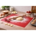 Tapete Culin&aacute;rio Silicone 40x30 Antiaderente Forno Vermelho