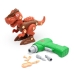 Brinquedo Dinossauro Infantil Montar Desmontar Parafusadeira Elétrica