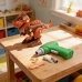 Brinquedo Dinossauro Infantil Montar Desmontar Parafusadeira Elétrica