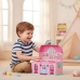 Casa Boneca Maleta Infantil Portátil Luz Som Móveis Acessórios Rosa Casinha Brinquedo
