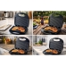 Sanduicheira Grill Elétrica Misteira Antiaderente 750W 127V Prensa Dupla Preta