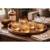 Jogo 6 Copos Whisky Vidro 300ml Redondo Baixo Drinks &Aacute;gua Suco Bar Mesa