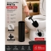 Escova Sanitaria Vaso Suporte Aco Inox Preta Banheiro Limpeza Cantos Dificeis 