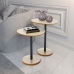 Conjunto Mesa Lateral em MDF com Pé de Aço - Conjunto com 2 Mesas