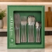 Conjunto 16 Talheres Inox Aco 18/0 com Faca de Churrasco e Cabo Anatomico