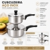 Cuscuzeira de Inox Individual Pequena 13cm de Diâmetro Panela de Cuscuz a Vapor