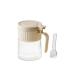 Porta Condimentos Porta Temperos 280ml Vidro com Colher Cozinha