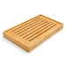 T&aacute;bua Migalheira Bambu Natural 37x22cm Base Remov&iacute;vel Linha Sense