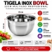 Tigela Inox Bowl 22cm Multiuso Profissional para Massa, Salada - Cozinha