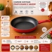 Frigideira Compatível com Indução - Antiaderente 24cm - Vermelha
