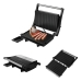 Grill Chapa Elétrica Antiaderente 1000W 127V Preto 22x22cm para Sanduíches e Grelhados
