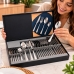 Faqueiro Inox 24 Peças Jogo de Talheres para Jantar e Churrasco 6 Pessoas