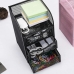 Gaveteiro Metal Aramado Preto 3 Gavetas Organizador Mesa Escritório Home Office