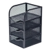 Gaveteiro Metal Aramado Preto 3 Gavetas Organizador Mesa Escritório Home Office