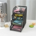 Gaveteiro Metal Aramado Preto 3 Gavetas Organizador Mesa Escritório Home Office