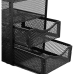 Gaveteiro Metal Aramado Preto 3 Gavetas Organizador Mesa Escritório Home Office