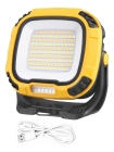 Lumin&aacute;ria LED Recarreg&aacute;vel - 30W, 4 N&iacute;veis, Luz Vermelha, Suporte Magn&eacute;tico - Amarelo