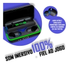 Fone De Ouvido Sem Fio Bluetooth Gamer Com Luz LED - A Prova D-&Aacute;gua - E10 TWS