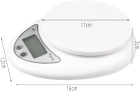 Balan&ccedil;a Digital Cozinha 5kg com Recipiente Fun&ccedil;&atilde;o Tara Precis&atilde;o 1g para Receitas