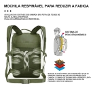 Mochila Militar 50L Verde para Viagem Camping Trekking Resistente &agrave; &Aacute;gua