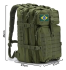 Mochila Militar 50L Verde para Viagem Camping Trekking Resistente &agrave; &Aacute;gua